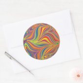 Farbschwirr Runder Aufkleber (Umschlag)