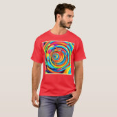 Farbschwirren im psychedelischen Tunnel T-Shirt (Vorne ganz)