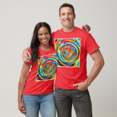 Farbschwirren im psychedelischen Tunnel T-Shirt (Unisex)