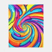 Farbschwirren, psychedelischer Geist, farbiges Cha Fleecedecke (Vorderseite)