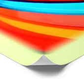 Farbschwirren, psychedelischer Geist, farbiges Cha Poster (Ecke)