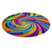 Farbschwirren, psychedelischer Geist, farbiges Cha Schneidebrett (Ecke)