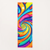 Farbschwirren, psychedelischer Geist, farbiges Cha Yogamatte (Vorderseite)