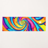 Farbschwirren, psychedelischer Geist, farbiges Cha Yogamatte (Vorderseite (Horizontal))