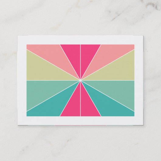 Farbsegmente 01 (begrenzt) visitenkarte (Vorderseite)