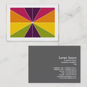 Farbsegmente 02 (begrenzt) visitenkarte (Vorne/Hinten)