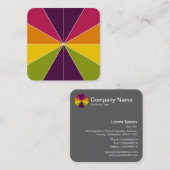 Farbsegmente 02 quadratische visitenkarte (Vorne/Hinten)