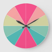 Farbsegmentiert 01 große wanduhr (Vorderseite)