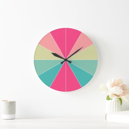 Farbsegmentiert 01 große wanduhr (Zuhause)