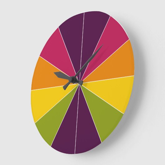 Farbsegmentiert 02 große wanduhr (Winkel)