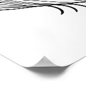 Farbseite - Bärenportrait, Farbe für sich Poster (Ecke)