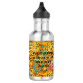 Farbseite Benutzerdefinierte schwarze Monogramme u Edelstahlflasche (Rechts)