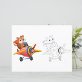 Farbseite des niedlichen Cartoon (Stehend Vorderseite)