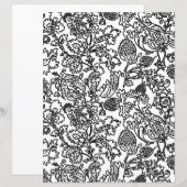 Farbseite für Erwachsene - Jacobohne Damask (Vorne/Hinten)