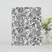 Farbseite für Erwachsene - Jacobohne Damask (Stehend Vorderseite)