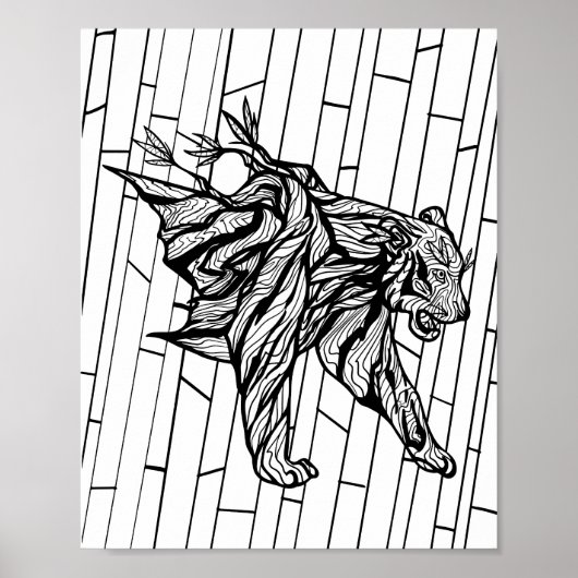 Farbseite - Jahr des Tigers Poster (Vorne)