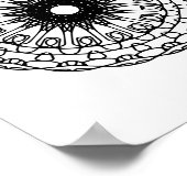 Farbseite Mandala DIY Wall Art Poster (Ecke)