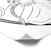 Farbseite von Artemis Poster (Ecke)