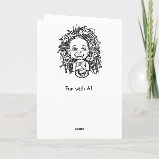 Farbseite zum Geburtstag Karte (Rückseite)