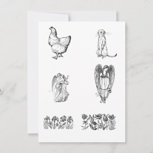 Farbseiten für Kinder Einladung (Rückseite)