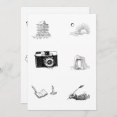 Farbseiten für Kinder kreatives Design Einladung (Vorne/Hinten)