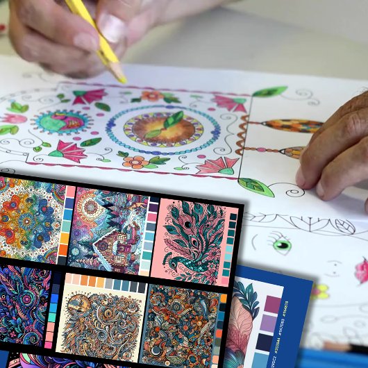 Farbseiten Geschenkartikel zum Färben von Buchgesc Geschenkpapier Set