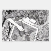 Farbseiten Geschenkartikel zum Färben von Buchgesc Geschenkpapier Set (Vorderseite)