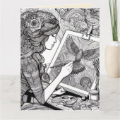 Farbseiten Geschenkartikel zum Färben von Buchgesc Karte (Vorderseite)