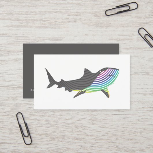 FarbShark Swirl Visitenkarte (Vorderseite/Rückseite Beispiel)