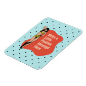 Farbsicherheit: Retro-Radiowinken Magnet (Linke Seite)