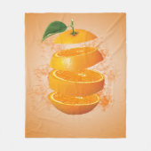 Farbskalierte, lebhafte und erfrischende Bilder Fleecedecke (Vorderseite)