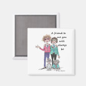 Farbskizze Kunst, Dichtung und Musik Magnet (Vorderseite/Rückseite)