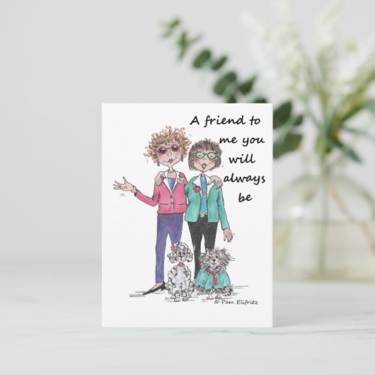 Farbskizze Kunst, Dichtung und Musik Postkarte (Stehend Vorderseite)