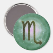 Farbskorpium Zodiac Astrologisches Zeichen Magnet (Vorderseite/Rückseite)