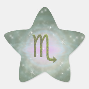 Farbskorpium Zodiac Astrologisches Zeichen Stern-Aufkleber