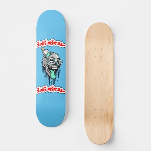 Farbskull Skateboard (Vorderseite)