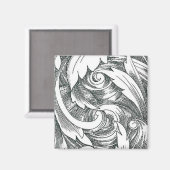 Farbskulptur-Magnet Magnet (Vorderseite/Rückseite)