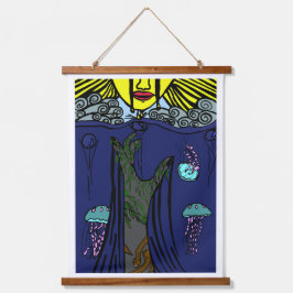 Farbsortierung Wandteppich Mit Holzrahmen