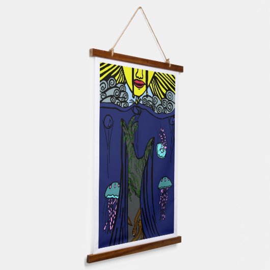 Farbsortierung Wandteppich Mit Holzrahmen (Gewinkelt)