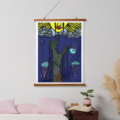 Farbsortierung Wandteppich Mit Holzrahmen (Schlafzimmer)