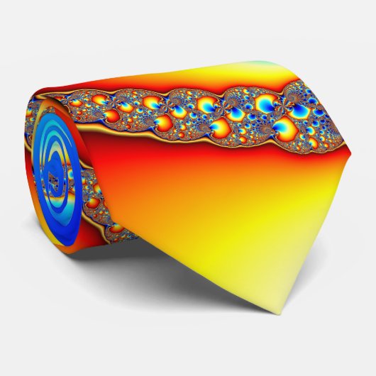 Farbspass - Fraktal Krawatte (Gerollt)