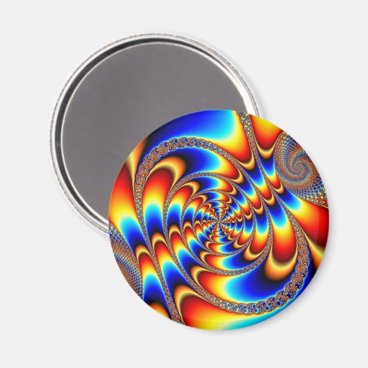 Farbspass - Fraktal Magnet (Vorderseite/Rückseite)