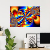 Farbspass - Fraktal Poster (Heimbüro)