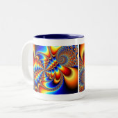 Farbspass - Fraktal Zweifarbige Tasse (Vorderseite Links)