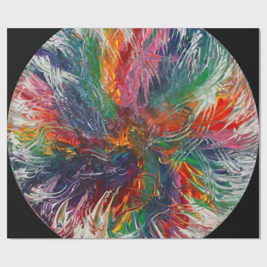 Farbspektrum Pinrad Geschenkpapier (Flach)