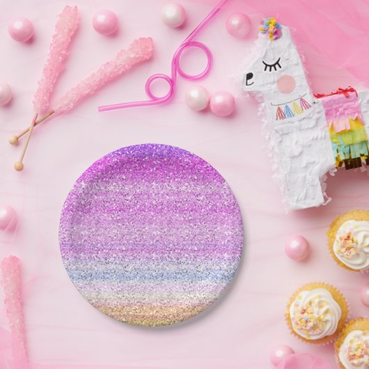 Farbspektrum-Schein-Effekt Pappteller (Party)