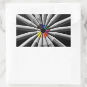 Farbspektrumantel Rechteckiger Aufkleber (Tasche)