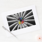 Farbspektrumantel Rechteckiger Aufkleber (Umschlag)