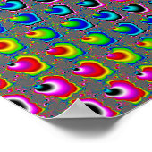 Farbspiel - Fraktal Art Poster (Ecke)