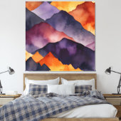 Farbspitzen Leinwanddruck (Insitu (Schlafzimmer))